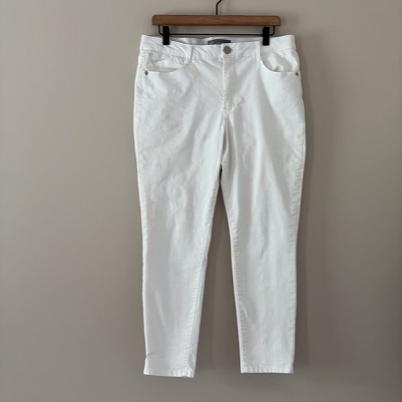 Wit & Wisdom Absolution Jeans High Rise Ankle Skimmer Optic White Denim Size 12 - Picture 15 of 15
